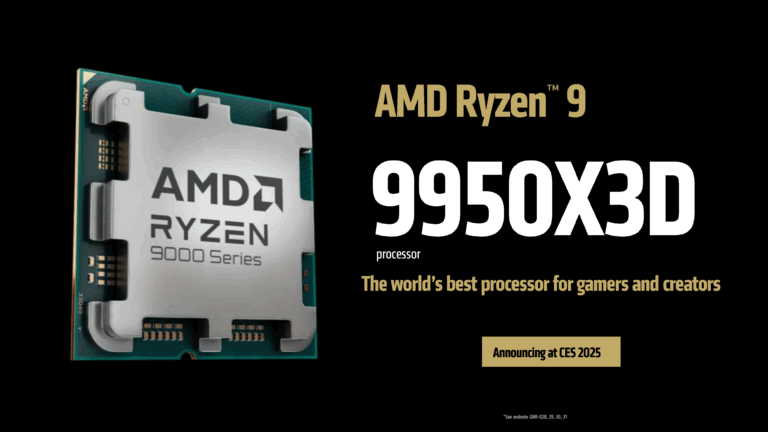 پردازنده‌های AMD Ryzen 9 9950X3D و AMD Ryzen 9 9900X3D معرفی شدند